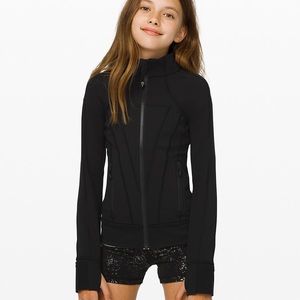 Black lululemon kids zip up jacket